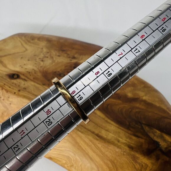 Vintage Ring Sz 9 Beautiful Pink Purple Clear Crystal Floral Gold Plate 4167 - Picture 8 of 12